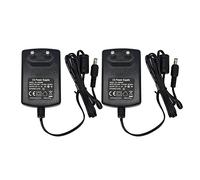 Security-01 Confezione da 2 alimentatori adattatori AC a DC 12V 2A, spina 5,5mm x 2,1mm per telecamera CCTV DVR luci a stringa LED
