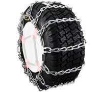 Security Chain Company 1061556 Max Trac Catene per pneumatici in zinco, progettate per spazzaneve e trattori da giardino per neve, ghiaccio e fango, set da 2
