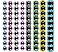 Security Eyes, 80pcs 10-30mm Crocheting Security Eyes, 18.6x10.5x4.7 Inches Adorable Large Craft Crochet, Glitter Dolls with Washers, Cute Clear Button Doll Eye for Plush Animals