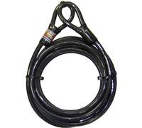 Security Plus 290 Cavo dacciaio con occhielli 0 Nero Occhielli per lucchetto