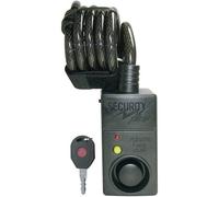 Security Plus 7 AL0 Lucchetto a cavo Nero con allarme, con sensore di movimento