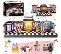 Security Room Building Block Toy per ragazzi dai 12 anni in su, set di costruzione della sala di sicurezza giocattoli di gioco Merch adatto per regalo di compleanno di Halloween, 1388 pezzi