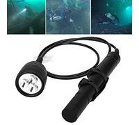 SecurityIng® 3000LM 150M Immersione Subacquea Torcia, 3 LED Fotografia Video Torcia per Immersioni Professionali/Cave Diving/Fotografia Subacquea (Batterie Non Incluse) (1.2)
