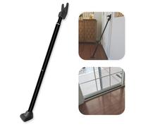 SECURITYMAN 2-in-1 Door Security Bar & Sliding Door Security Bar - Door Jammer Constructed of High Grade Iron - Black Door Stoppers Security Bar