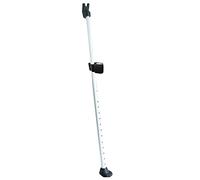 SECURITYMAN Barra di sicurezza 2 in 1 con allarme e fermaporta scorrevole con potente sirena di allarme da 120 dB - Ferro resistente e robusto (protegge dai graffi), modello 2021 bianco (barre di
