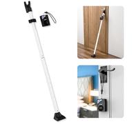 Securityman Barra di sicurezza per porta con allarme (staccabile), 120 dB, allarme fermaporta a sirena, regolabile, barra di disturbo e barra da terrazza, forte, resiste a 181,4 kg, protezione