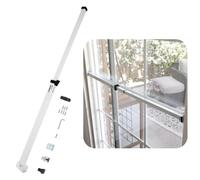 SECURITYMAN Barra di sicurezza per porta scorrevole, a prova di bambino, con blocco anti sollevamento, adatta alla maggior parte delle porte e finestre, barra di sicurezza regolabile (48,3-129,5 cm)