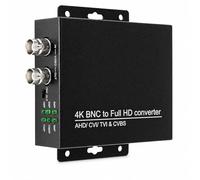 SECURITYVIDEODIRECT Convertitore adattatore TVI/CVI/AHD a HDMI, Full HD 4K 720P/1080P/3MP/4MP/5MP/8MP, convertitore video BNC a HDMI per monitor HDTV DVR, converte segnale video TVI CVI AHD CVBS BNC a