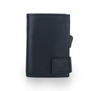 SecWal Astuccio per carte di credito con bottone automatico (blu)