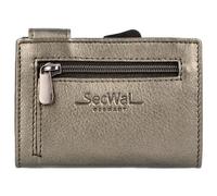 SecWal Porta carte di credito RFID in pelle 9,5 cm grau (SW1Metallic-30)