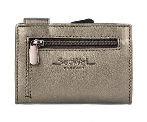 SecWal Porta carte di credito RFID in pelle 9,5 cm color bronzo