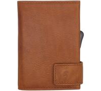 SecWal Porta carte di credito SecWal 2 Portafoglio RFID in pelle 9 cm marrone