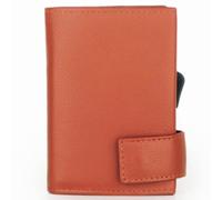 SecWal SecWal 1 Custodia per carte di credito Portafoglio RFID in pelle 9 cm arancia