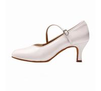 SECWL Dance Standard Tacco Alto da Donna 138 Fresh Tan Satin Tacco Alto da Donna Scarpe da Ballo da Sala Suola Morbida Danza Moderna