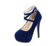 SECWL Scarpe col Tacco Alto da spogliarello Primaverili con Plateau, Casual, Blu, Nere e Rosse, da Donna, con Tacchi a Spillo, da Ballo, Sera, Festa, Taglia Grande 44 46