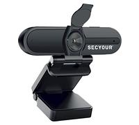 Secyour Webcam live streaming da 4 MP/1080p - cancellazione del rumore - 30 FPS - angolo di visione a 85 gradi - per videoconferenze/videochiamate/apprendimento virtuale/live streaming