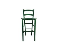 Sedam Srl Sgabello Venezia, in Legno MASSELLO, Comodo e Resistente, per Interni ed Esterni, Vari Colori e SEDUTE Disponibili, Ordine Minimo 2 Pezzi (Verde, Massello)