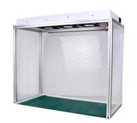 SEDAMORALLY Cappa A Flusso Laminare Verticale 30 X 16 X 8In Cm Spazio di Lavoro,Cappe Aspiranti da Laboratorio A Basso Rumore con Lampada, Realizzate in Lega di Alluminio 110V