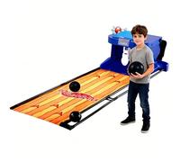 SEDAMORALLY Set Bowling Pieghevole, Suoni e luci realistici, Reset Auto. I Bambini imparano Regole, accettare Risultati e incoraggiare - Vero Aiuto genitoriale. Giocabile Dentro e Fuori 2m/6ft