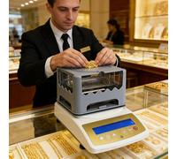 SEDAMORALLY Tester Portatile per la Purezza Dell'oro con precisione 0.001g,Ideale per Gioiellieri e Banchieri nel Test di purezza in Laboratorio e Banca per Oro,Argento,Palladio,Platino 300g