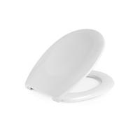 Sede Duroplastica Antibac Beldray LA030252UFEU7, trattata con fosfato d'argento per prevenire l'accumulo di batteri, facile da pulire, cerniere in lega di zinco a chiusura morbida, sede per wc
