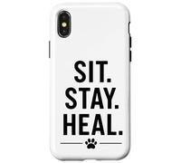 Sedersi, rimanere, guarire. Design comfort cane terapeutico Custodia per iPhone X/XS
