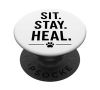 Sedersi, rimanere, guarire. Design comfort cane terapeutico PopSockets PopGrip Adesivo