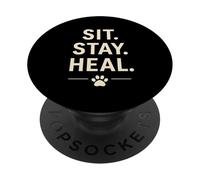 Sedersi, rimanere, guarire. Design comfort cane terapeutico PopSockets PopGrip Adesivo