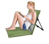 Sedia A Campeggio Pieghevole - Sedia Da Giardino Con Schienale Comodo | Sede Del Pavimento Portatile Per Esterno | Pulpito Pieghevole Adattato In Campeggio, Spiaggia, Picnic, Escursione, Viaggio, Pesc