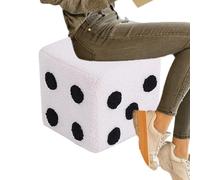 Sedia a cubo da ingresso, sgabello con dadi - Sgabello cambio scarpe dal design a dadini | 7,87 x 7,87 x 7,87 pollici lavabile morbido sgabello quadrato ingresso cambio sedia comoda