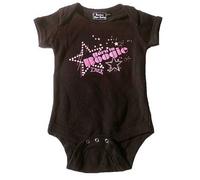 Sedia a Dondolo Bambino Tutina Corpo T Rex Born To Boogie Rock Star Carino Shirt