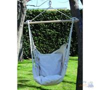 SEDIA A DONDOLO CON TRAVERSE COLORE NATURALE cm 100x90