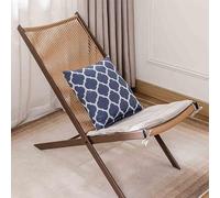 Sedia a dondolo da esterno in vimini sintetico, sedia da bistrot in rattan con cuscini e pedale, per portico, prato, giardino, cortile, terrazza, A-50 x 98 x 86 cm