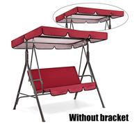 Sedia a dondolo elegante da esterno patio panca con baldacchino per 3 persone