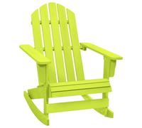 Sedia a Dondolo Giardino Adirondack in Legno di Abete Verde
