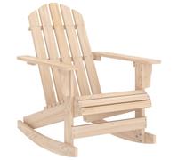 Sedia a Dondolo Giardino Adirondack in Legno Massello di Abete