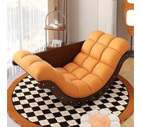 Sedia a dondolo oversize con schienale alto e cuscino in poliuretano per una comoda allattamento e relax nella cameretta dei bambini