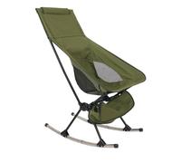 Sedia a dondolo pieghevole portatile da campeggio, amaca reclinabile, sedia da giardino imbottita, compatta e pieghevole, per campeggio e relax