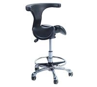 Sedia a dondolo regolabile in stile sella, per uso medico, per studio dentistico, casa, tatuaggi, spa e bellezza (capacità 600 kg) (altezza 50-64 cm)
