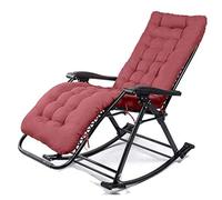 Sedia a dondolo rilassante, sedia pieghevole da giardino, reclinabile, perfetta per balcone e patio, comoda sdraio per il tempo libero e per fare un pisolino