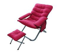 Sedia a gravità zero, poltrone regolabile, poltrona pieghevole, sedia a pisolino per il tempo libero per la casa sedia esterna portatile con tampone di cotone e borsa e ottomana, per il balcone della