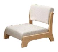 Sedia a pavimento giapponese con supporto posteriore e cuscinetto sedia a gamba corta per sedile di meditazione per soggiorno e aree di vena(F,2)