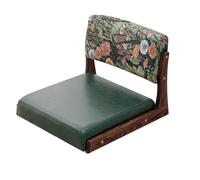 Sedia a pavimento in stile giapponese con supporto alla schiena, sedia tatami con cuscino, sedile di meditazione per finestra a basso, soggiorno, camera da letto(A)