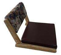 Sedia a pavimento pieghevole con supporto posteriore, sedia da pavimento giapponese con cuscino, divano pigro per la lettura della meditazione della finestra a borse(C)