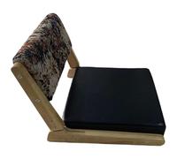 Sedia a pavimento pieghevole con supporto posteriore, sedia da pavimento giapponese con cuscino, divano pigro per la lettura della meditazione della finestra a borse(G)