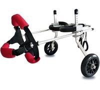 Sedia a rotelle a due ruote per cani, supporto posteriore, sedia a rotelle, strumenti regolabili per camminare per animali domestici, 0-40 libbre, per anziani, disabilitante per artrite, cane/gatto