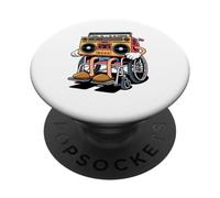 Sedia a Rotelle Boombox Old School Musica Anni '80 Hip Hop PopSockets PopGrip Adesivo