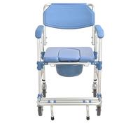 Gima - Sedia A Rotelle Comoda, in Lega di Alluminio con Superficie Anodizzata, Blu, 43196