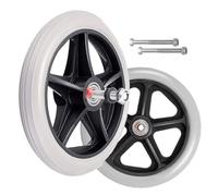 Sedia a rotelle, Confezione da 2 ruote girevoli di ricambio multicolori da 6-8 pollici for deambulatore e sedia a rotelle(Grijs,8in/19cm)