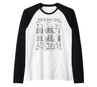 Sedia a rotelle Disabili Amputato Vintage Brevetto Maglia con Maniche Raglan